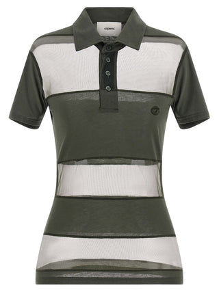 Polo bicolor de algodón
