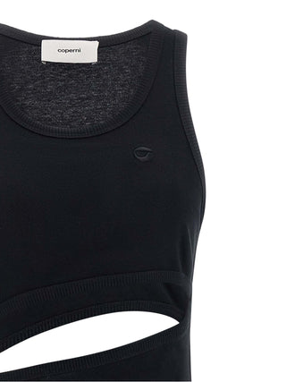 Black Organic Cotton Short Dress