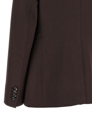 Brown Virgin Wool Blazer