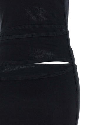 Black Organic Cotton Short Dress