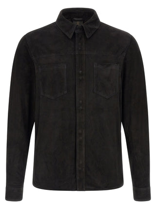 Blusa negra de ante