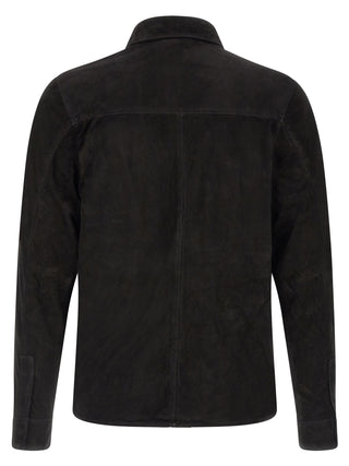 Blusa negra de ante