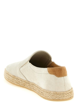 Gray Calfskin Espadrilles