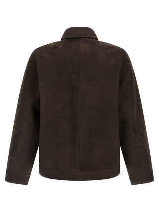 Brown Suede Leather Leather Jacket