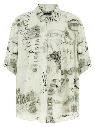 Gray Viscose Blouse
