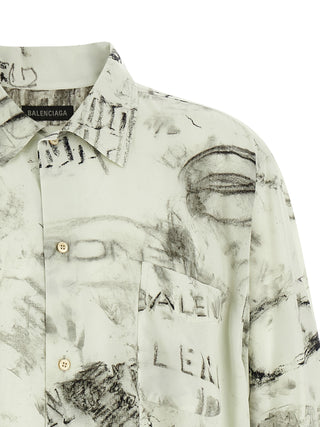Gray Viscose Blouse
