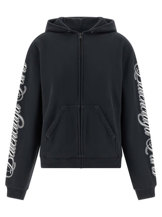 Black Cotton Sweatshirt