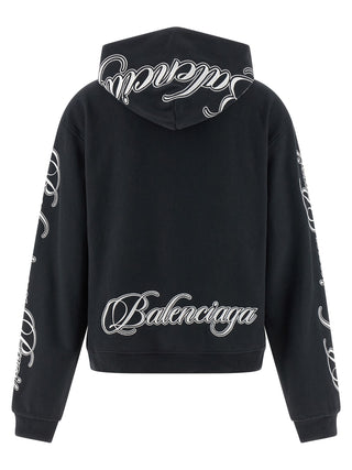 Black Cotton Sweatshirt