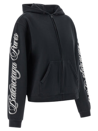 Black Cotton Sweatshirt
