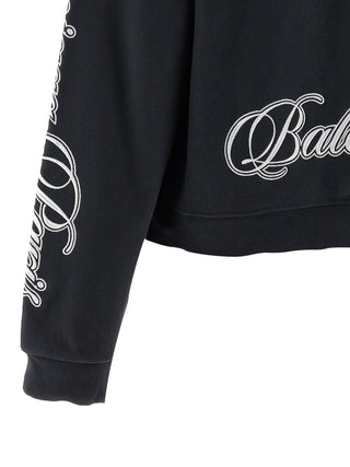 Black Cotton Sweatshirt