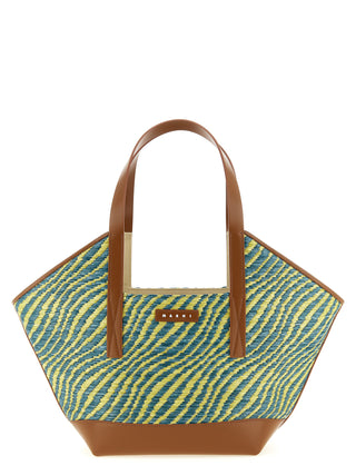 Bolso tote bicolor de poliamida