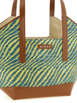 Bolso tote bicolor de poliamida