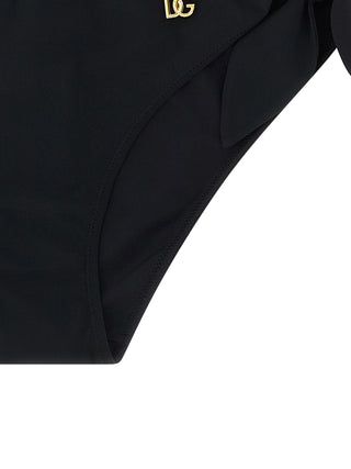 Black Polyamide Swim Briefs