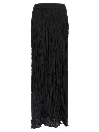 Minifalda negra de seda  