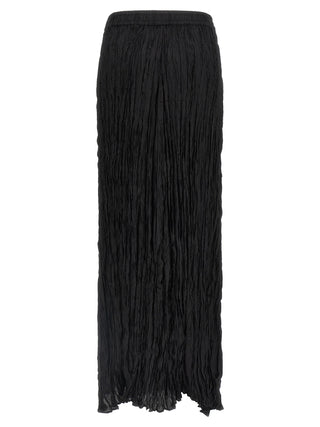 Minifalda negra de seda  