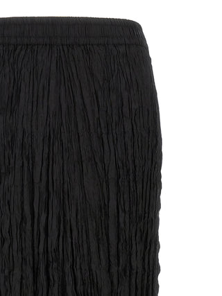 Minifalda negra de seda  