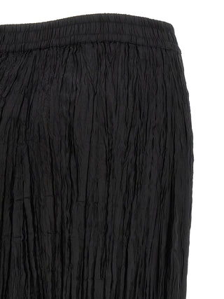 Minifalda negra de seda  
