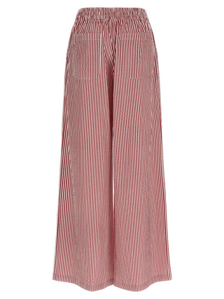 Multicolor Cotton Casual Pants