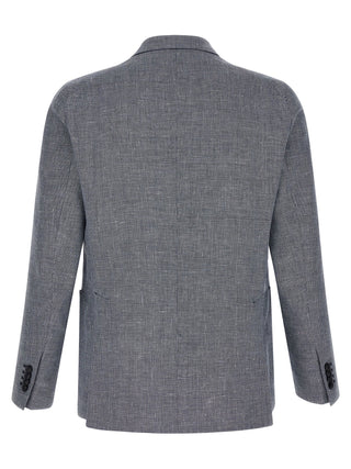 Blue Linen Blazer