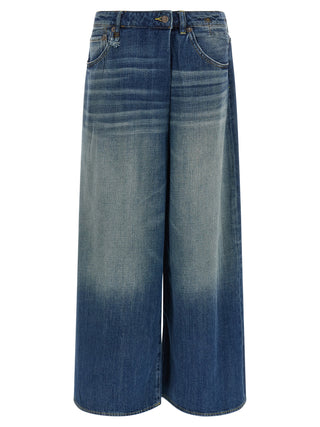 Blue Cotton Jeans Denim