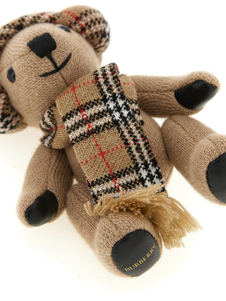 Beige Wool Keychain