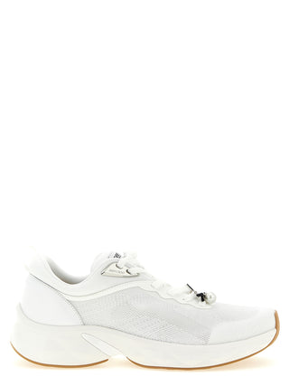 White Tencel Athletic Sneakers