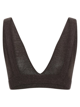 Brown Viscose Bra