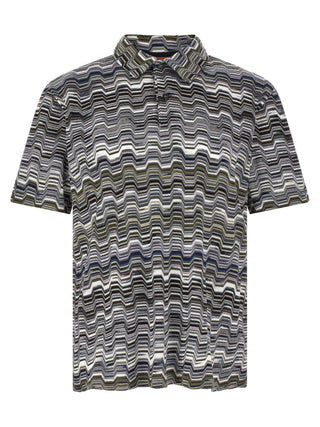 Bicolor Cotton Polo Shirt