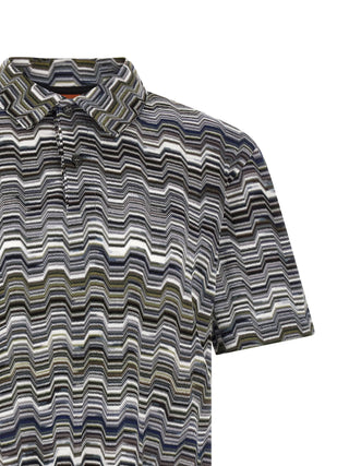Bicolor Cotton Polo Shirt