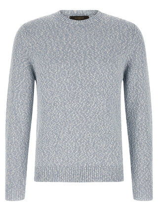 Blue Cotton Cardigan