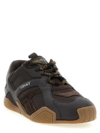 Brown Calfskin Athletic Sneakers