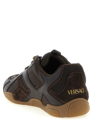 Brown Calfskin Athletic Sneakers