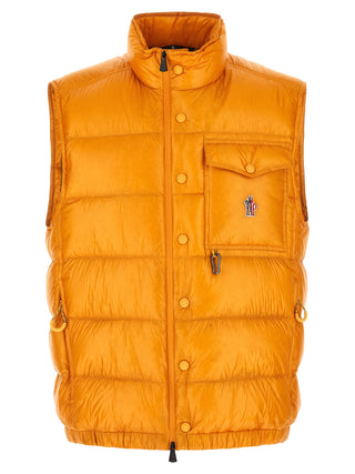 Chaqueta sin mangas bicolor de poliéster