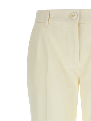 White Virgin Wool Dress Pants