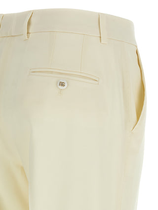 White Virgin Wool Dress Pants