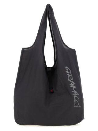 Gray Nylon Tote Bag