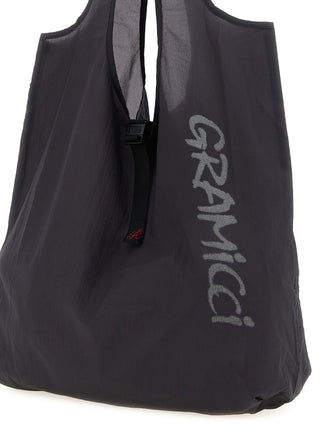 Gray Nylon Tote Bag