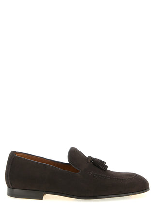 Mocasines slip-on de piel de becerro marrón