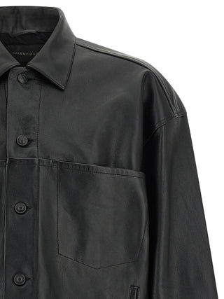 Black Buffalo Leather Leather Jacket
