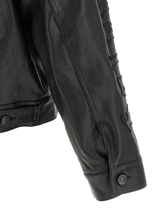 Black Buffalo Leather Leather Jacket