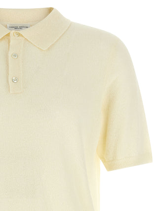 Beige Cotton Polo Shirt