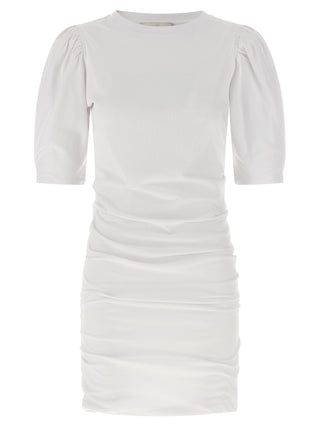 White Cotton Short Dress