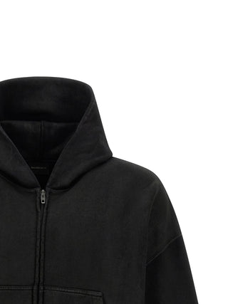 Black Cotton Sweatshirt