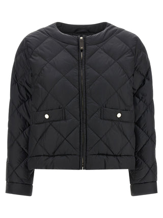 Black Polyamide Full-Length Jacket