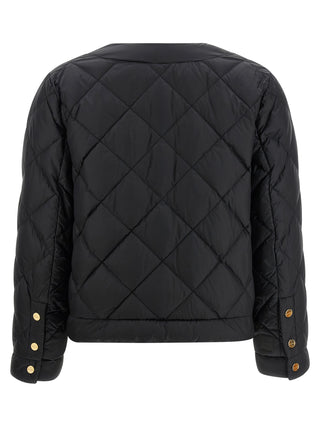 Black Polyamide Full-Length Jacket