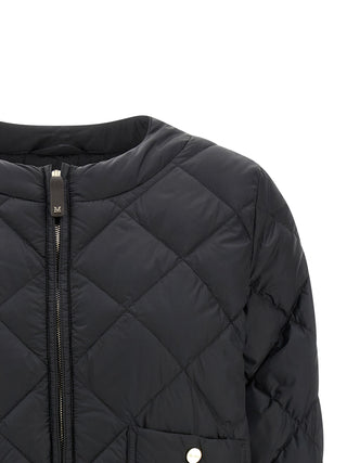 Black Polyamide Full-Length Jacket