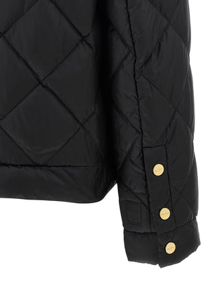 Black Polyamide Full-Length Jacket