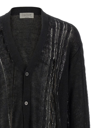 Black Linen Cardigan
