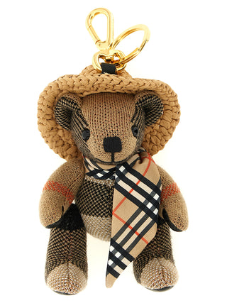 Beige Wool Keychain