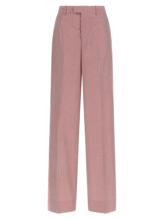 Multicolor Cotton Casual Pants